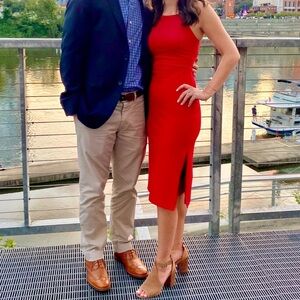 Lulus Women’s Red Midi Dress XS